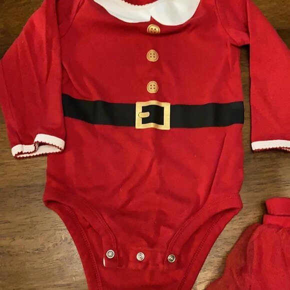 EUC! Carter's 18 MONTH Baby Santa Outfit WITH TULLE SKIRT ATTACHED - Picture 4 of 5